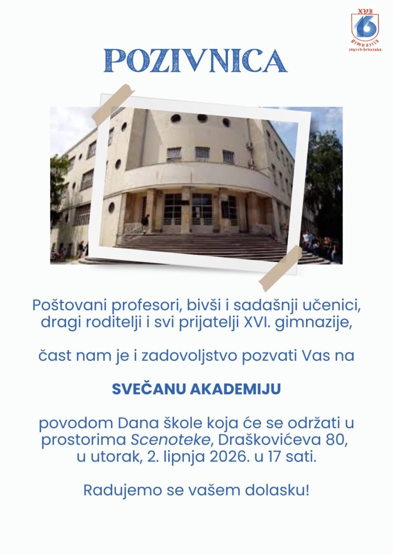 Pozivnica za Dan škole